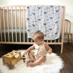 Aden Anais Expedition Elephants And Giraffes Silky Soft Dream Blanket -Baby Jogger shop 21004612 3 25363.1644206674