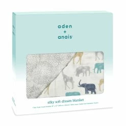 Aden Anais Expedition Elephants And Giraffes Silky Soft Dream Blanket