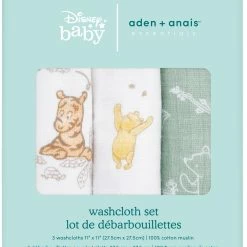 Aden Anais Disney Winnie Friends 3 Pack Washcloths