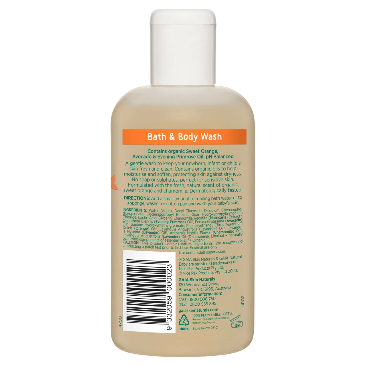 Gaia Bath & Body Wash 250ml 5 Gaia Bath & Body Wash 250ml - Image 3