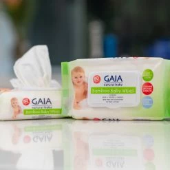 Gaia Bamboo Baby Wipes 80 Pack -Baby Jogger shop 21006312 3 96756.1631077353