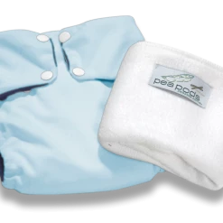 Pea Pods Reusable Nappy One Size - Pastel Blue