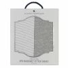 2 Pack Jersey Bassinet Fitted Sheet Grey Stripe/Melange -Baby Jogger shop 21008585 5 96266.1648610373