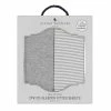 2 Pack Jersey Co-Sleeper/Cradle Fitted Sheet Grey Stripe/Melange