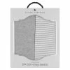 2 Pack Jersey Cot Fitted Sheet Grey Melange/Grey Stripe -Baby Jogger shop 21008602 5 54583.1648610401