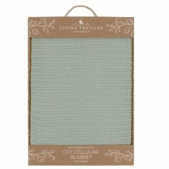 Organic Cot Cellular Blanket Sage