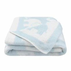 Cozy Chenille Pram Blanket White/Blue Elephant -Baby Jogger shop 21008636 1 81515.1652070688