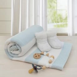 Wild Stripe Pram Blanket Blue/White -Baby Jogger shop 21008637 3 68859.1648610447