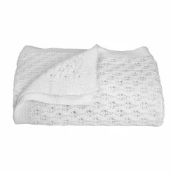 Lattice Knit Blanket White -Baby Jogger shop 21008644 1 69072.1648610361