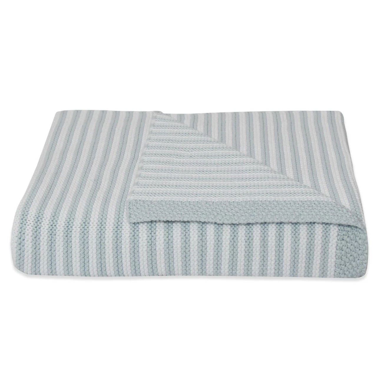 Classic Stripe Blanket Blue/White 3 Classic Stripe Blanket Blue/White