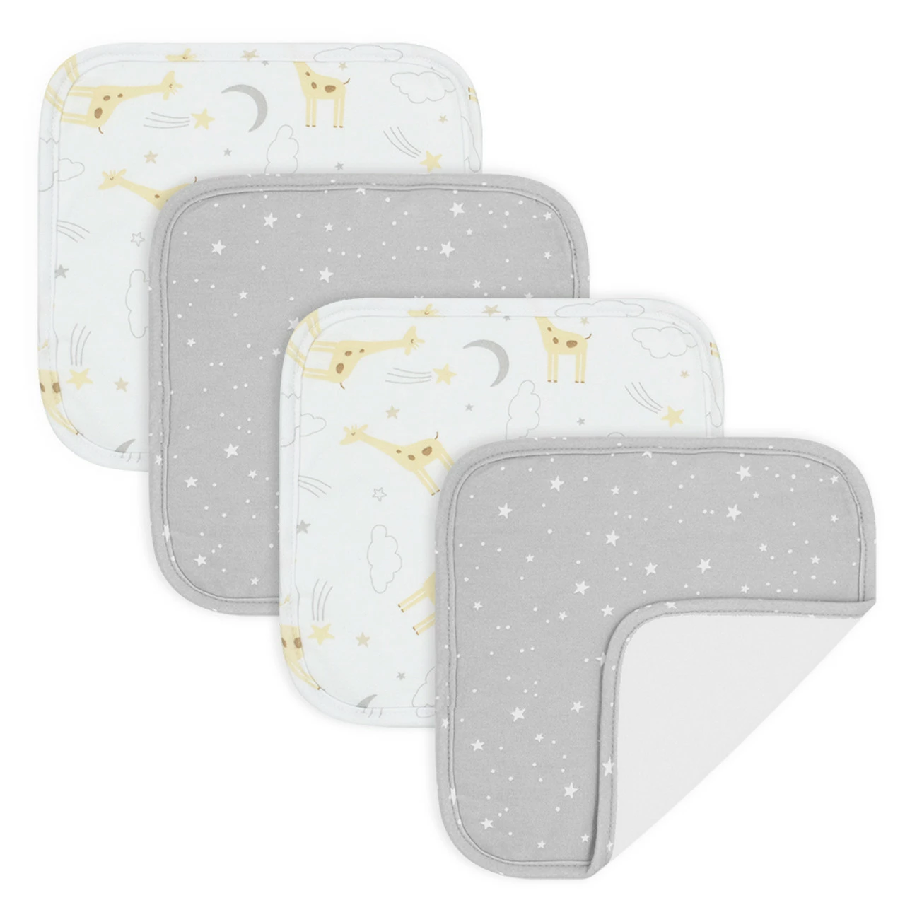 4-pack Washcloths Noah/Stars 5 4-pack Washcloths Noah/Stars - Image 3