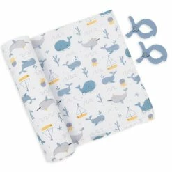 Muslin Swaddle & Pram Pegs Whale Of A Time -Baby Jogger shop 21008720 1 99873.1648610379