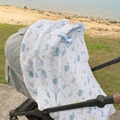 Muslin Swaddle & Pram Pegs Whale Of A Time -Baby Jogger shop 21008720 3 85739.1648610379