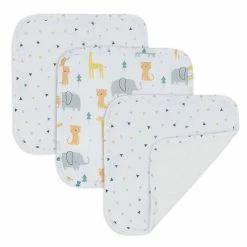 Muslin 3 Pack Washcloths Animal Parade -Baby Jogger shop 21008728 1 37261.1648610371