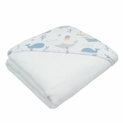 Muslin Hooded Towel Whale Of A Time -Baby Jogger shop 21008729 1 98275.1648610356
