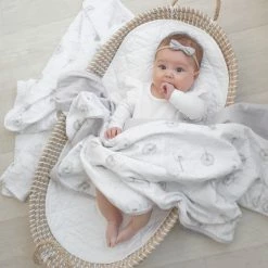 Organic Muslin Cot Blanket Dandelion/Grey -Baby Jogger shop 21008761 2 14114.1648610420