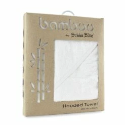 Bubba Blue White Bamboo Hooded Towel