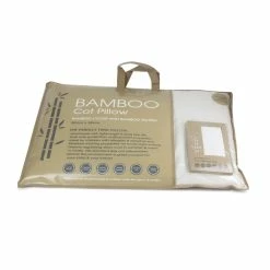 Bubba Blue White Bamboo Cot Pillow