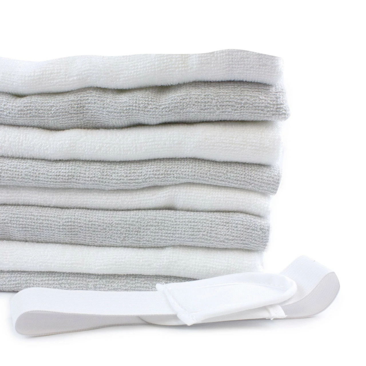 Bubba Blue White Bamboo 8Pk Toweling Nappies 3 Bubba Blue White Bamboo 8Pk Toweling Nappies