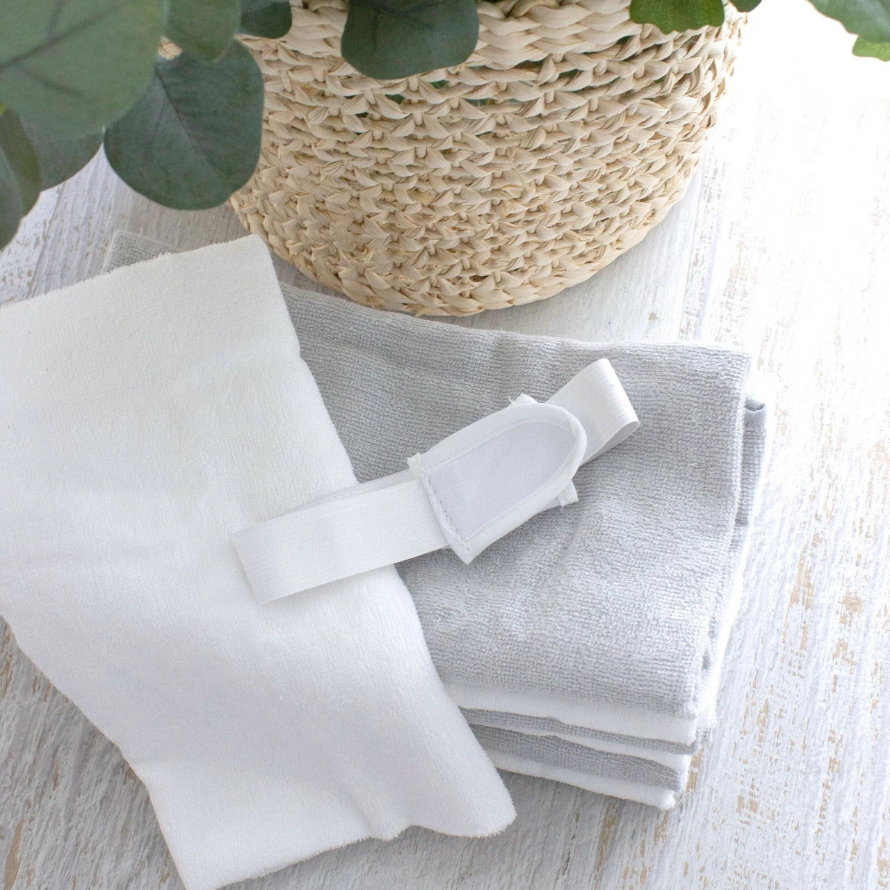 Bubba Blue White Bamboo 8Pk Toweling Nappies 5 Bubba Blue White Bamboo 8Pk Toweling Nappies - Image 3