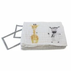 Bubba Blue Zoo Animal Milestone Muslin Blanket -Baby Jogger shop 21009552 4 93478.1645254092