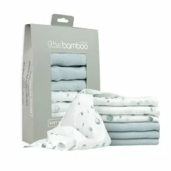 Little Bamboo Muslin Washers 6 Pack Whisper -Baby Jogger shop 22000191 1 59633.1653964889