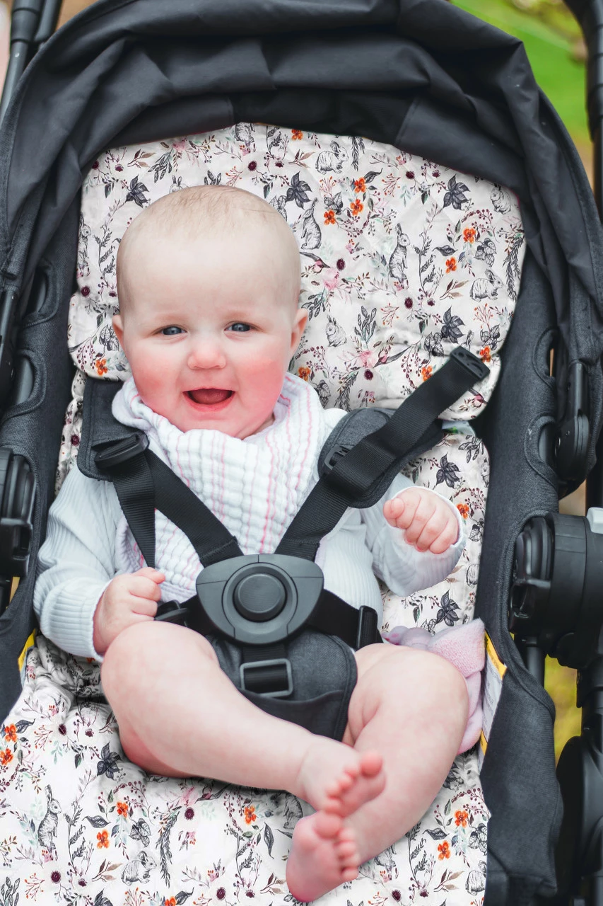 OutlookBaby Cotton Pram Liner Enchanted Bunnies 5 OutlookBaby Cotton Pram Liner Enchanted Bunnies - Image 3