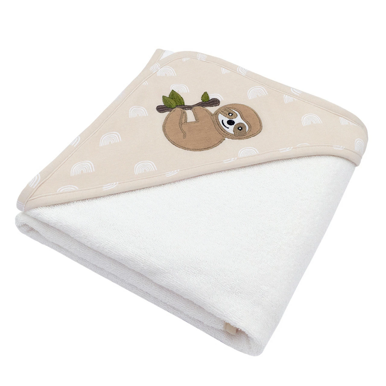 Living Textiles Happy Sloth Hooded Towel 4 Living Textiles Happy Sloth Hooded Towel - Image 2