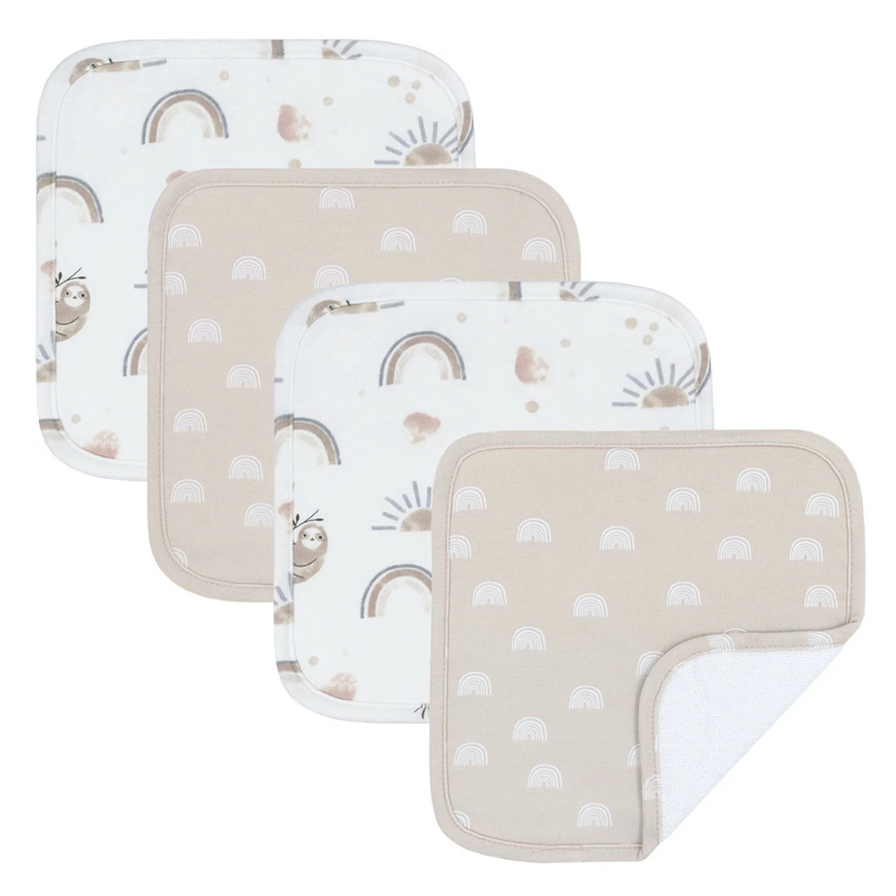 4 Pack Wash Cloths Happy Sloth 3 4 Pack Wash Cloths Happy Sloth