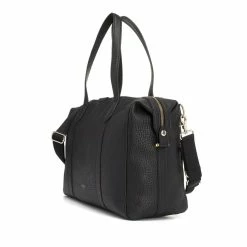 Storksak Lyra Leather Black Nappy Bag -Baby Jogger shop 22007344 2 25083.1670560636