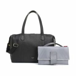 Storksak Lyra Leather Black Nappy Bag -Baby Jogger shop 22007344 7 08727.1670560641