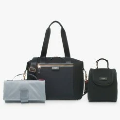 Storksak Stevie Luxe Black Scuba Tote Nappy Bag 9 Storksak Stevie Luxe Black Scuba Tote Nappy Bag -Baby Jogger shop 22007346 5 12666.1670560476