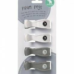 All4Ella 4 Pack Pegs White/Grey