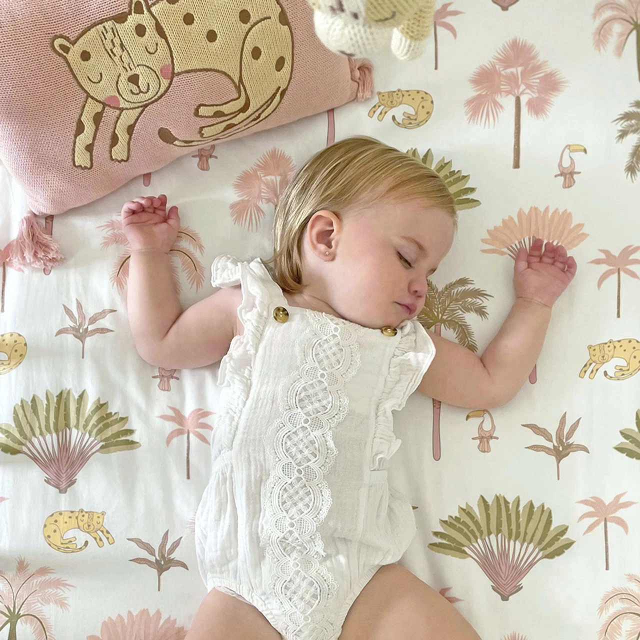 Lolli Living Tropical Mia Cot Fitted Sheet 4 Lolli Living Tropical Mia Cot Fitted Sheet - Image 2