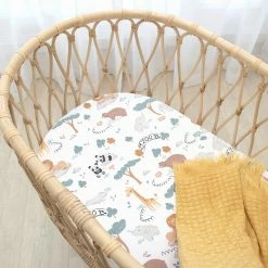 Lolli Living Day At The Zoo 2Pk Bassinet Fitted Sheets -Baby Jogger shop 23000413 5 64120.1673230181