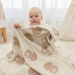 Living Textiles Baby Blanket Wombat/Beige -Baby Jogger shop 23000478 2 48611.1673230925