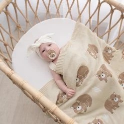 Living Textiles Baby Blanket Wombat/Beige -Baby Jogger shop 23000478 3 22908.1673230929