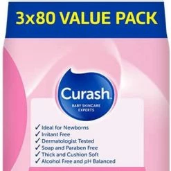 Curash Fragrance Free Baby Wipes 3x80 Pack -Baby Jogger shop 51 mIwB tPL. AC SL1136 28220.1676074880