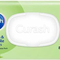 Curash Aloe Vera And Chamomile Baby Wipes 80 Pack