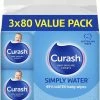 Curash Simply Water Baby Wipes 3x80 Pack -Baby Jogger shop 61TA4n7jWAL. AC SL1500 03022.1676080282