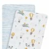 2pk Bedside Co-Sleeper Fitted Sheets - Up Up & Away -Baby Jogger shop 9109124 78793.1661492010