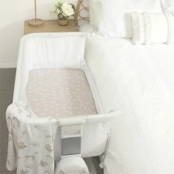 2pk Bedside Co-Sleeper Fitted Sheets - Happy Sloth -Baby Jogger shop 9109127 2 81544.1661492018