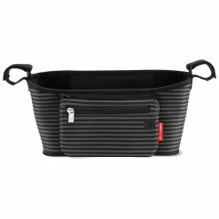 Skip Hop Grab & Go Stroller Organiser Black & Grey Stripe