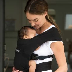 Ergobaby Embrace Newborn Baby Carrier Pure Black -Baby Jogger shop BCEMABLK 3 97119.1642392399
