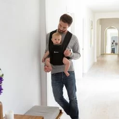 Ergobaby Embrace Newborn Baby Carrier Pure Black -Baby Jogger shop BCEMABLK 4 97924.1642392397