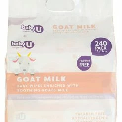 Baby U Goats Milk Wipes 240 Pack