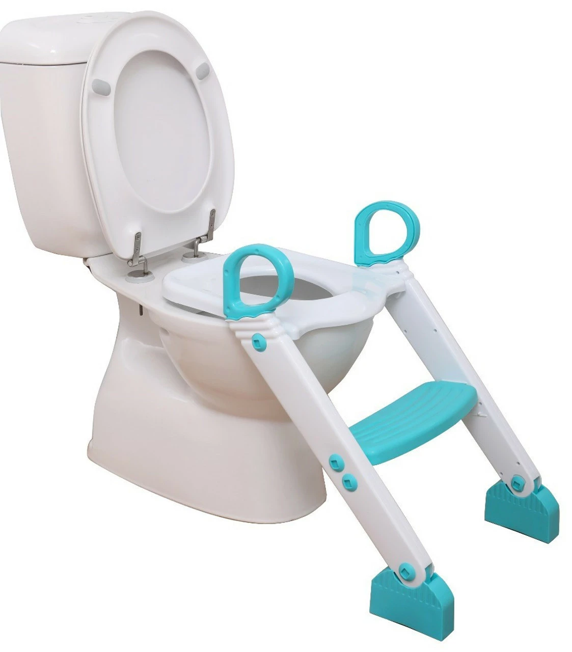 Dreambaby Step-Up Toilet Topper Aqua & White 3 Dreambaby Step-Up Toilet Topper Aqua & White