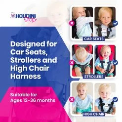 Houdini Stop Car Seat Chest Clip Lock -Baby Jogger shop Houdini Stop Car Seat Chest Clip Lock 3 15782.1658368103