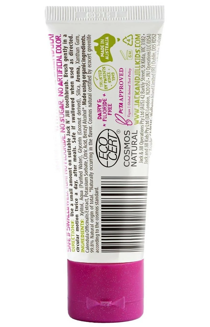 Jack N' Jill Natural Toothpaste Organic - Berries & Cream - Image 3