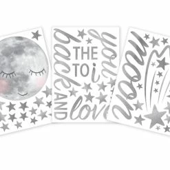 Living Textiles Removable Wall Decals - Sleepy Moon